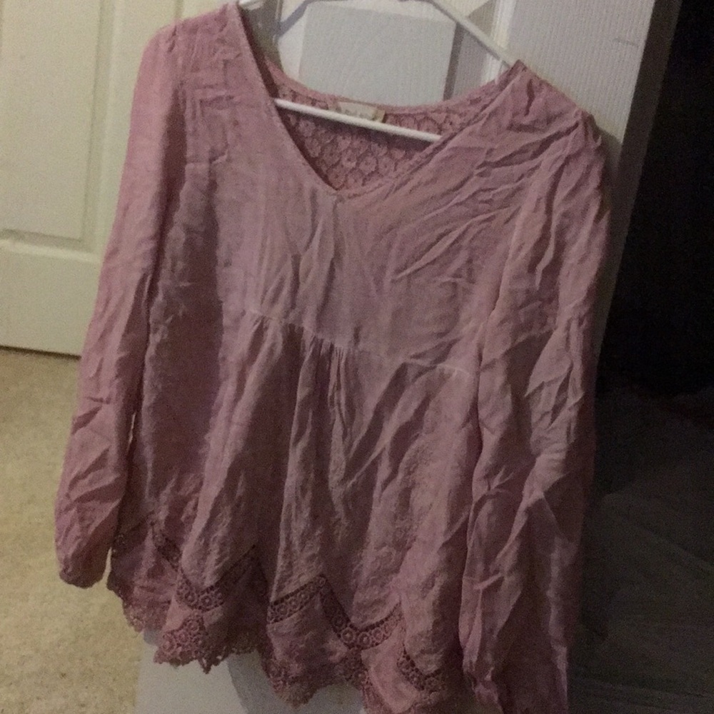Pink cute top
